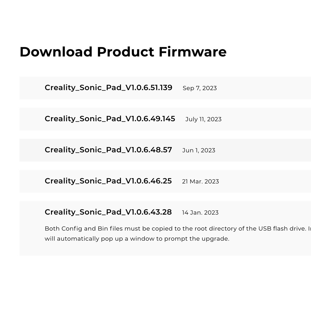 Firmware Selection