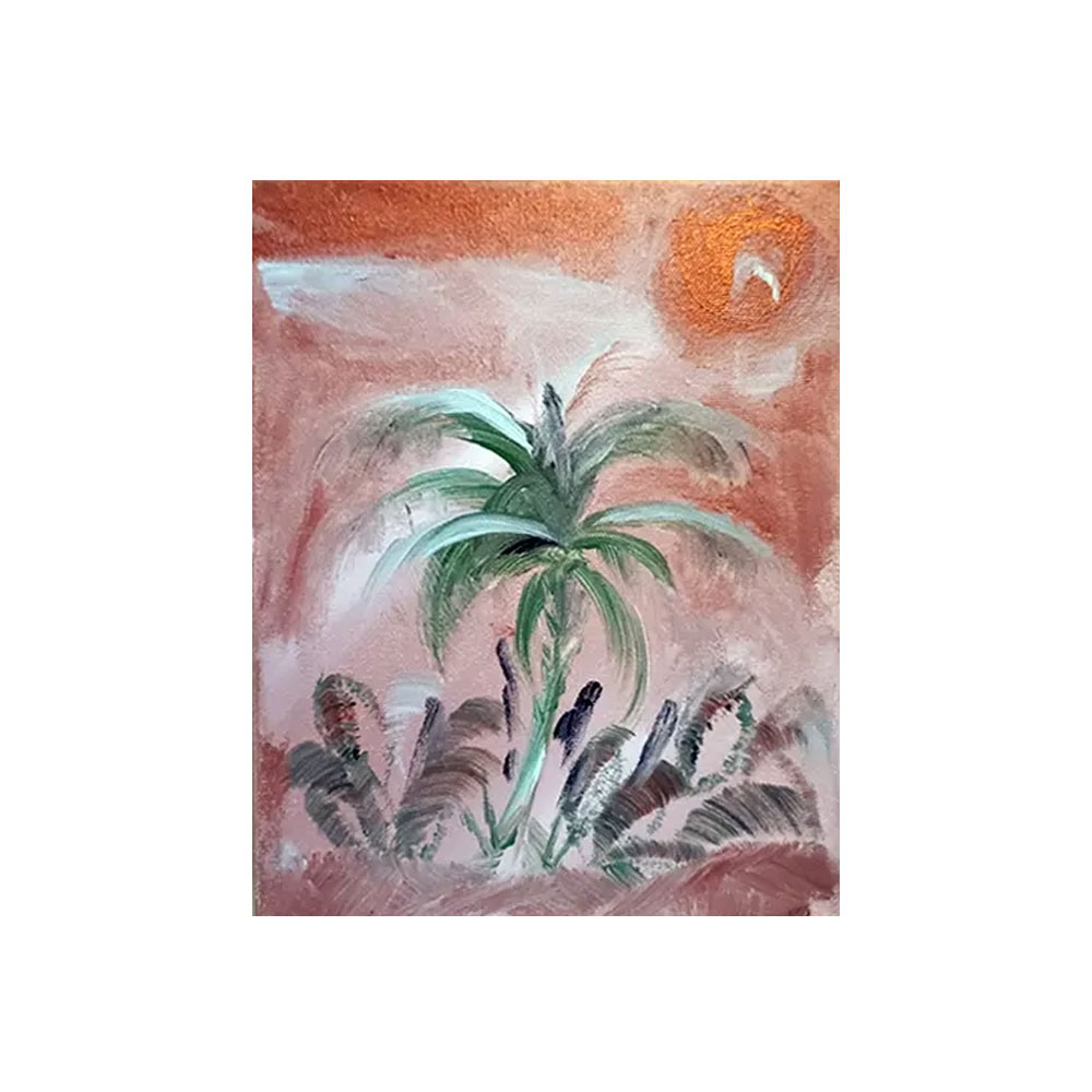 Acrylics studies - Palms in the sun 2