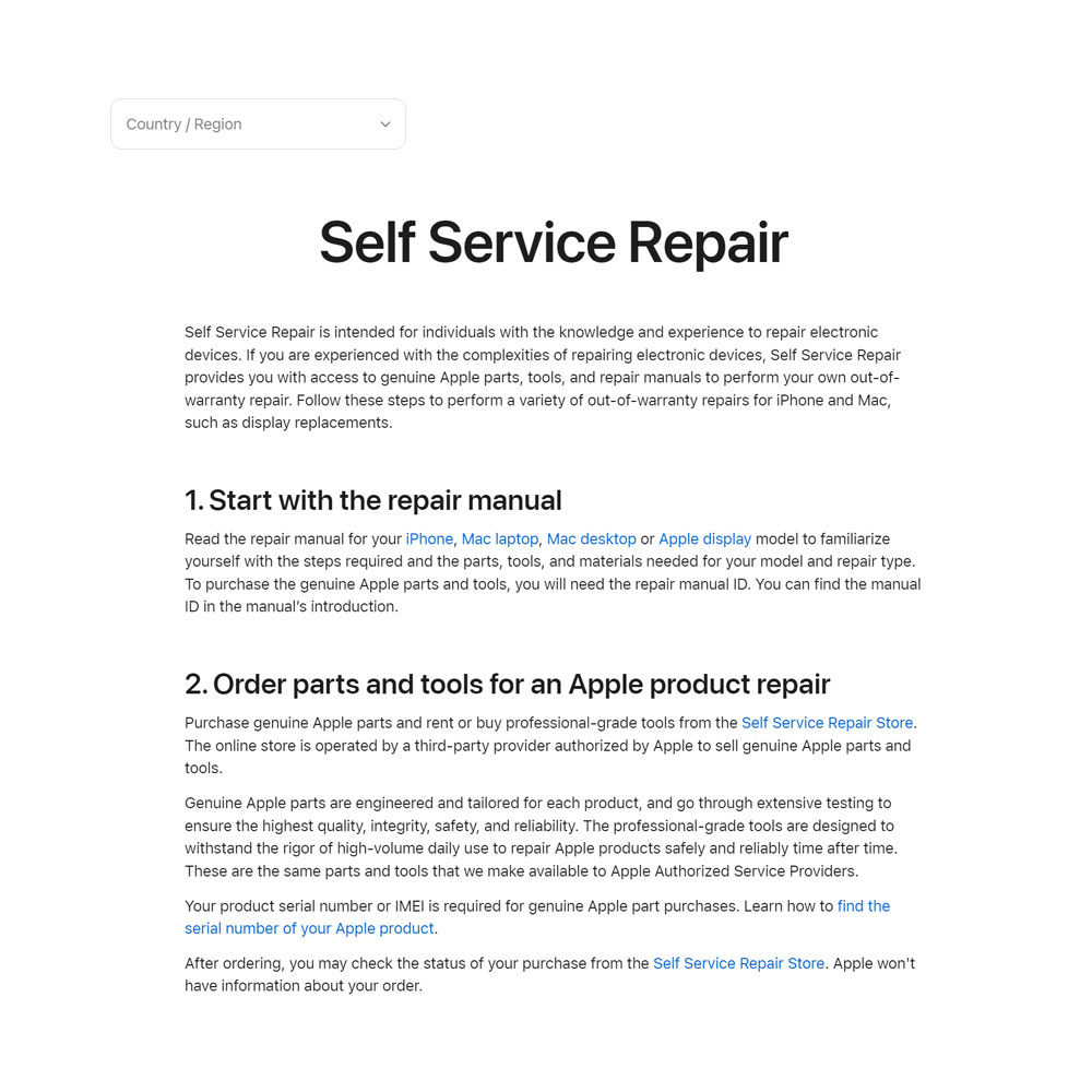 Apple Self Services Help