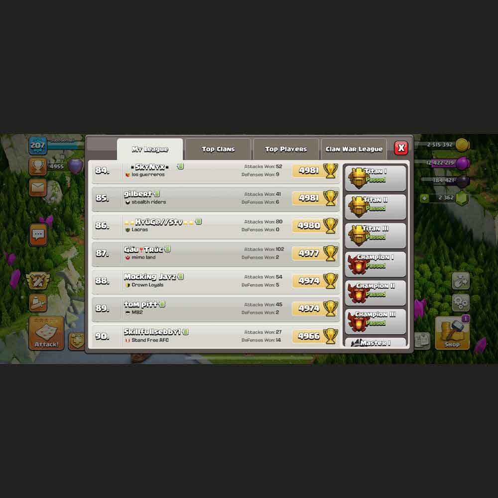 Clash of Clans Legend League